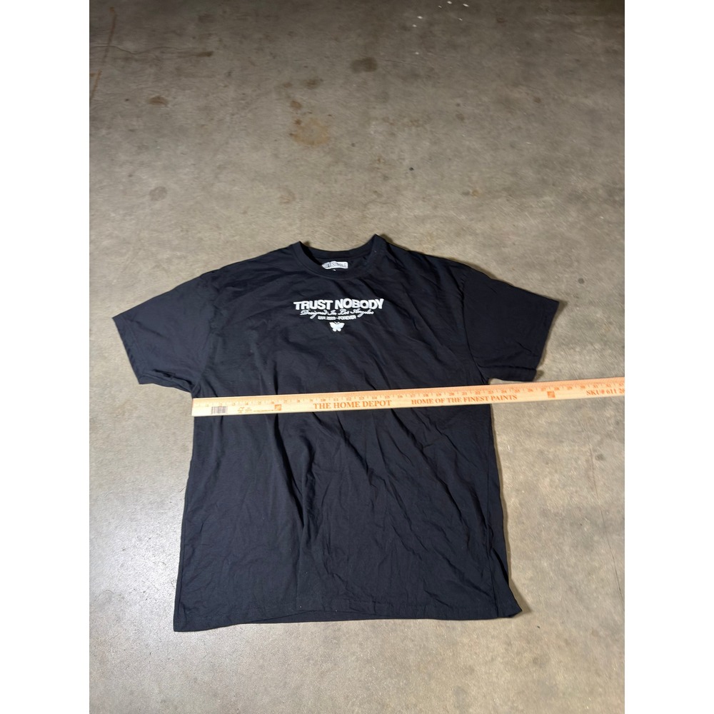 Thirty Single Trust Nobody Butterfly Graphic Tee Black Mens 2X Fits XL ]